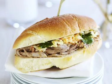 CHERMOULLA MARINATED PULLED PORK ROLLS