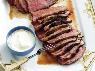 barbecued beef sirloin with sweet ginger rub