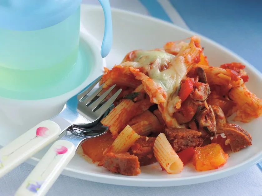 Sausage pasta bake