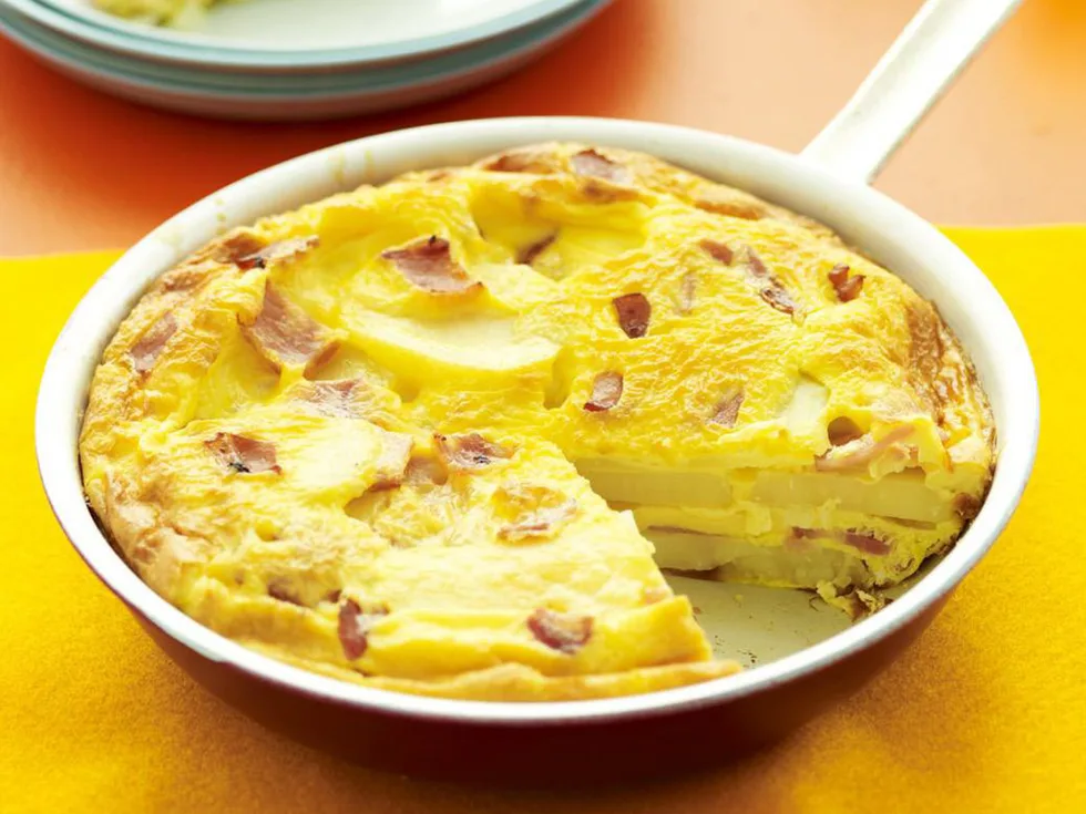 potato and bacon frittata