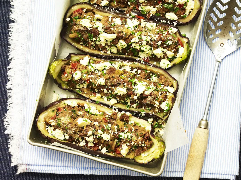 Stuffed eggplants