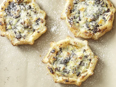 chocolate orange ricotta tarts