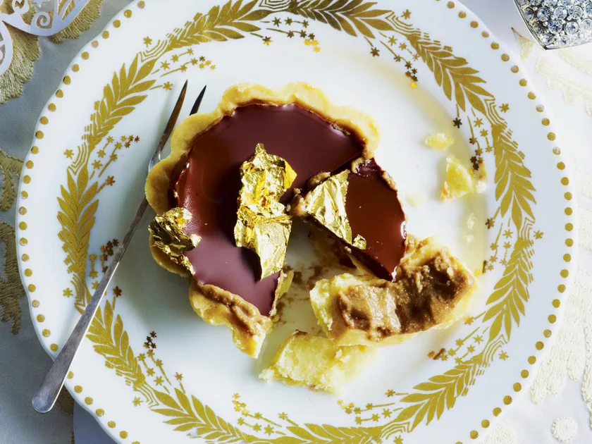 Coffee custard tarts