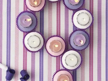 nine birthday candles