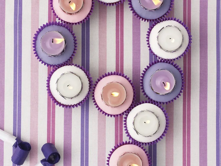 nine birthday candles