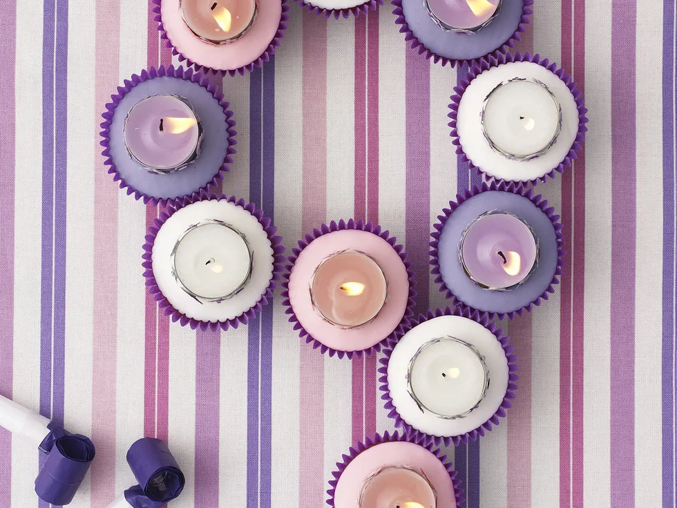 nine birthday candles