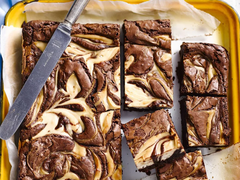 Gluten-free chocolate cheesecake brownie