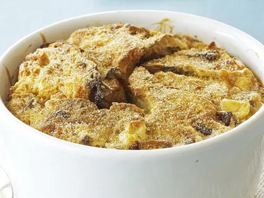 FRUITY BREAD AND BUTTER PUDDING
