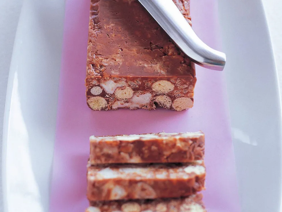 coffee malt surprise slice