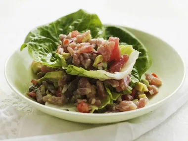 tuna tartare on baby cos