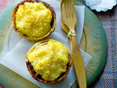 beef pies with polenta tops