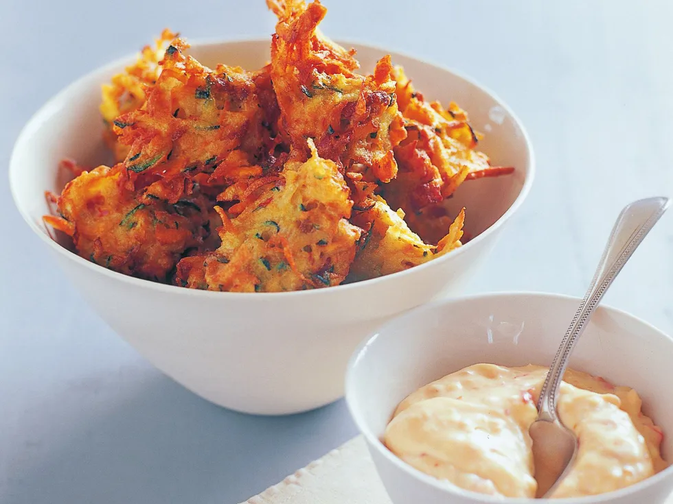chorizo and potato fritters