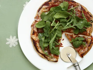 prosciutto and rocket pizza