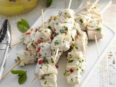 moroccan fish kebabs with preserved lemon couscous