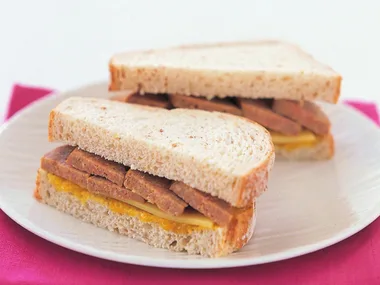 cheese, sausage and pickle