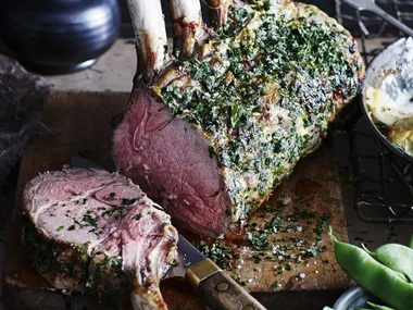ROAST VEAL RACK WITH CELERIAC &POTATO GRATIN