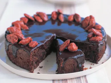 Dark chocolate and almond torte