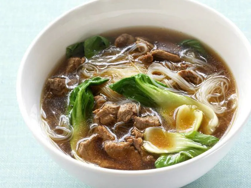 Asian beef consommé