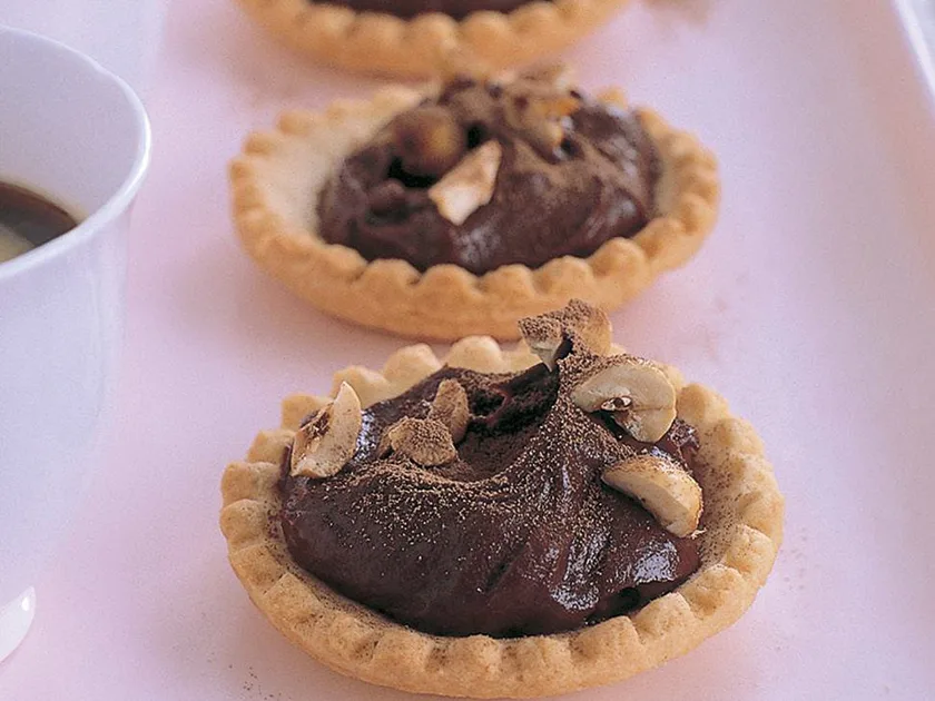 Chocolate butterscotch tartlets