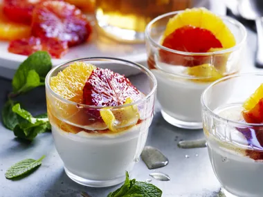 blood orange &lemon yoghurt cups
