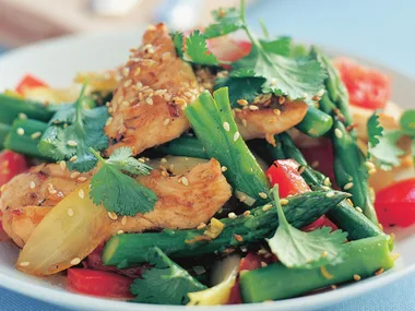 lemon grass and asparagus chicken