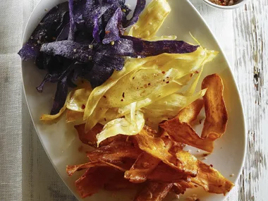 SWEET POTATO CRISPS WITH CHILLI SALT