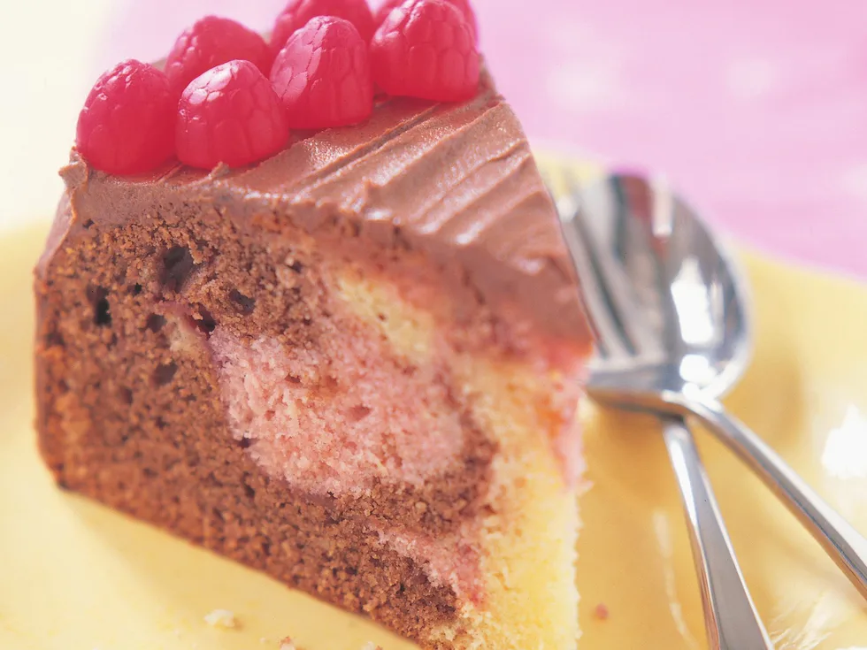 raspberry marble cake