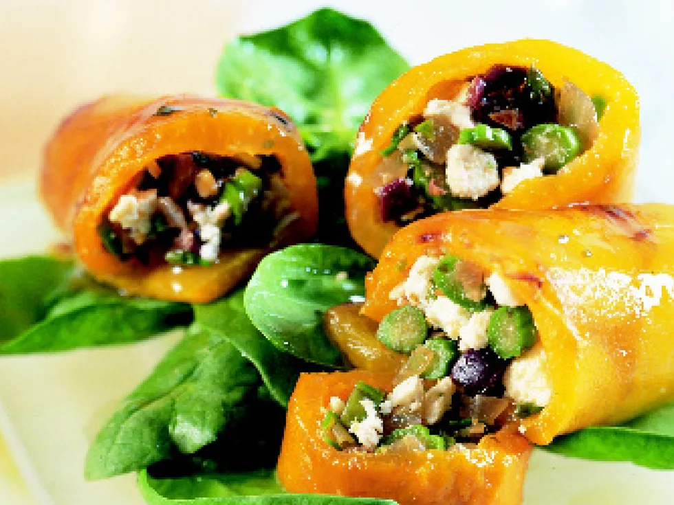 mediterranean pepper rolls