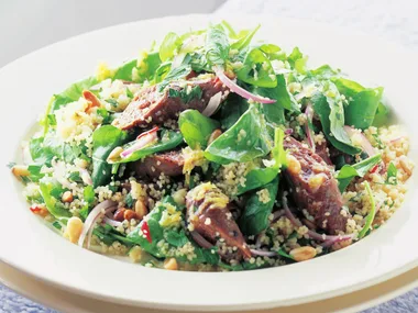 merguez and couscous salad