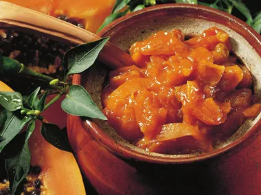 pawpaw and chilli chutney