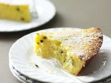 COCONUT AND PASSIONFRUIT CUSTARD PIE