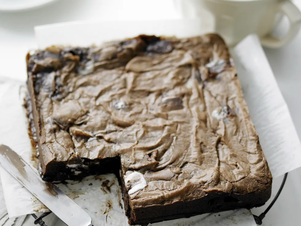 choc-mint brownies