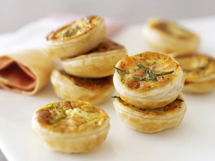 Creamy smoked salmon tartlets