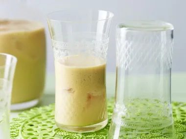 green apple and rosewater milk