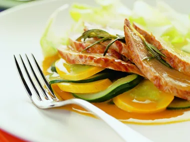rosemary pork with orange sauce