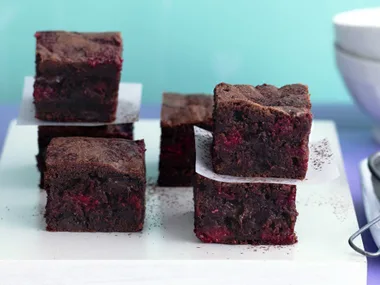 chocolate raspberry brownies