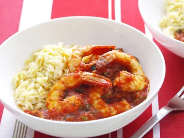 mediterranean-style prawns