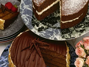 FUDGY CHOCOLATE CAKE