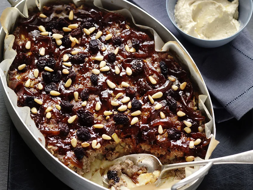 Lebanese lamb and potato bake