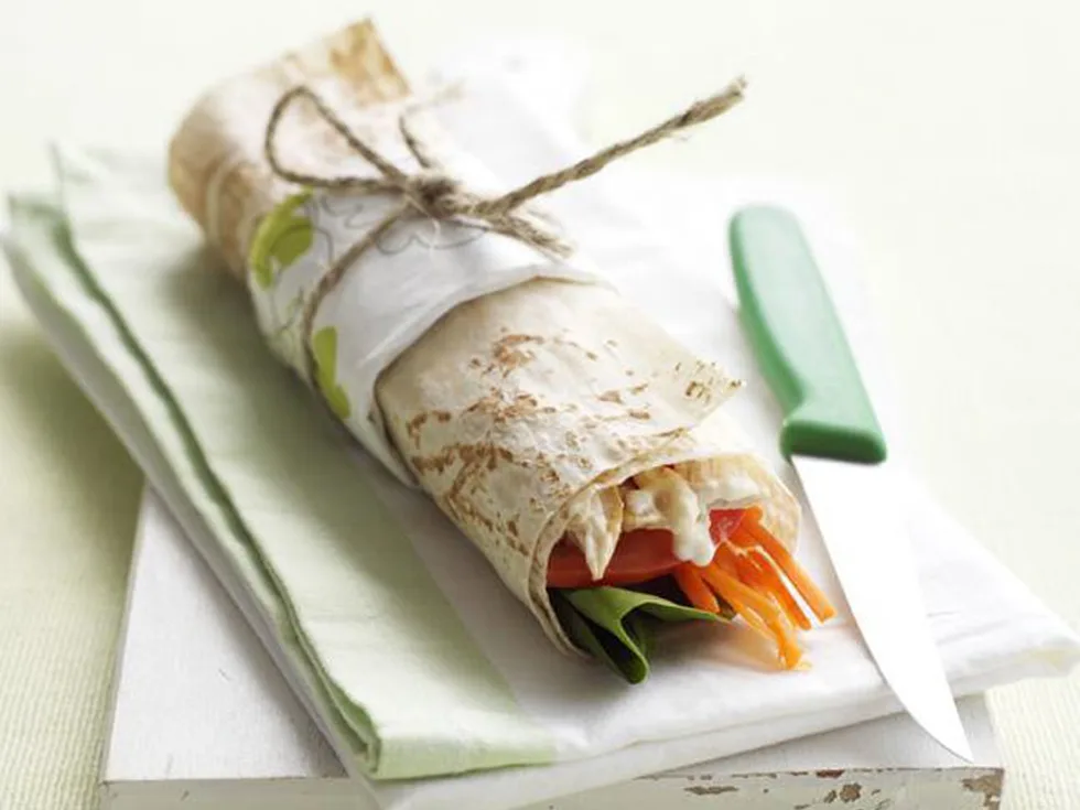DIJON CHICKEN AND SALAD WRAP
