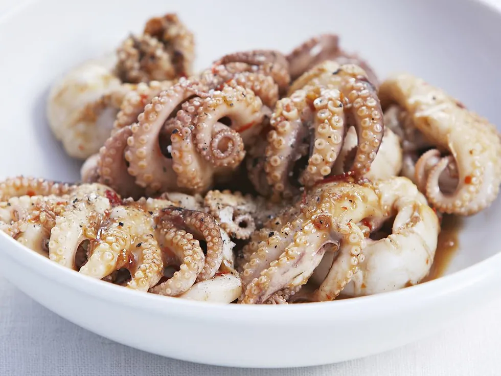 chilli garlic octopus