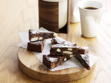 Great coffee with panforte
