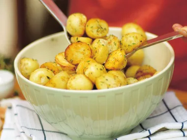herbed baby potatoes