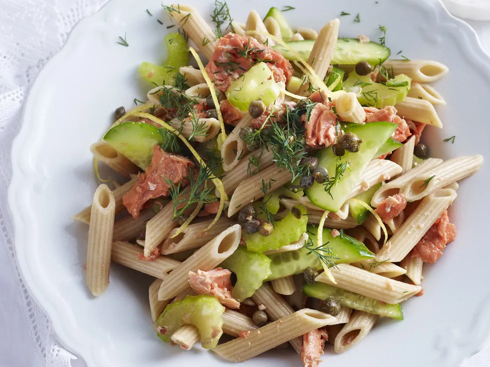 salmon pasta salad