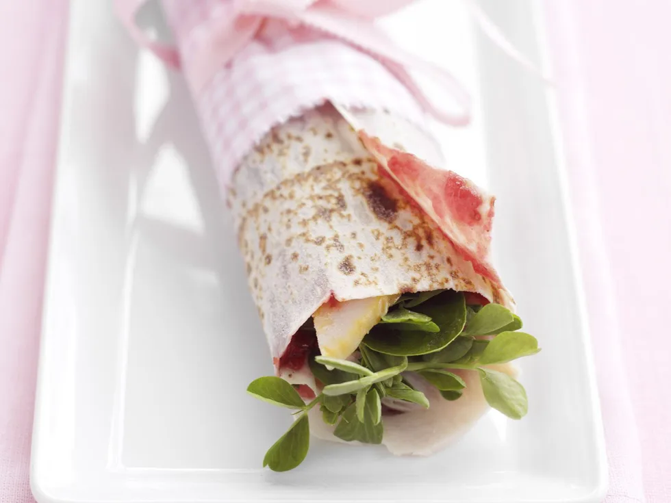 turkey and cranberry wrap