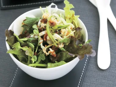 Salad of asian greens