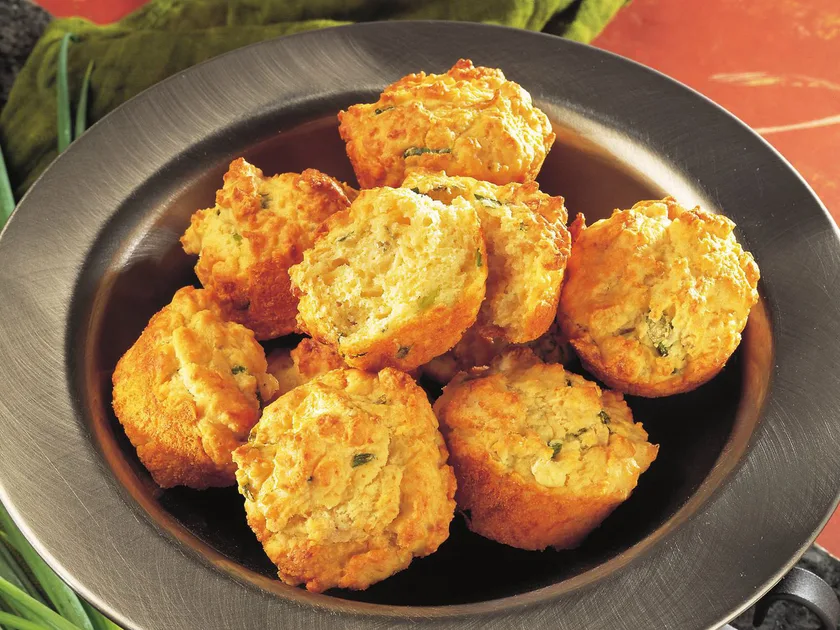 Roasted capsicum and feta muffins
