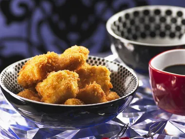 Mini crumbed chicken bites