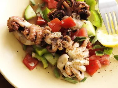 BARBECUED OCTOPUS SALAD