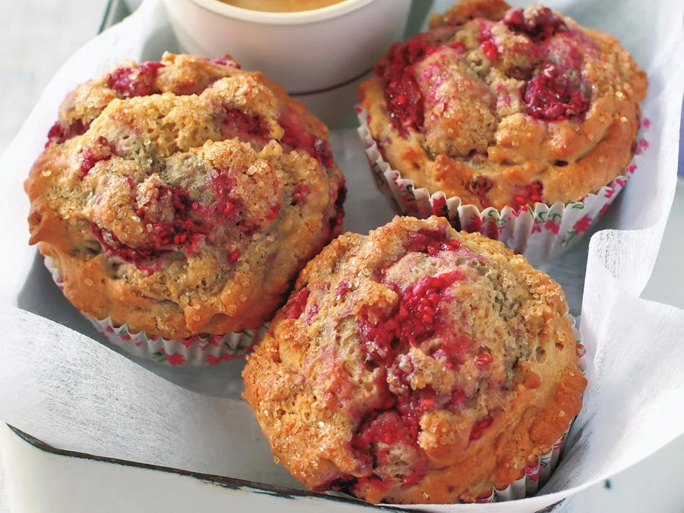 raspberry muffins